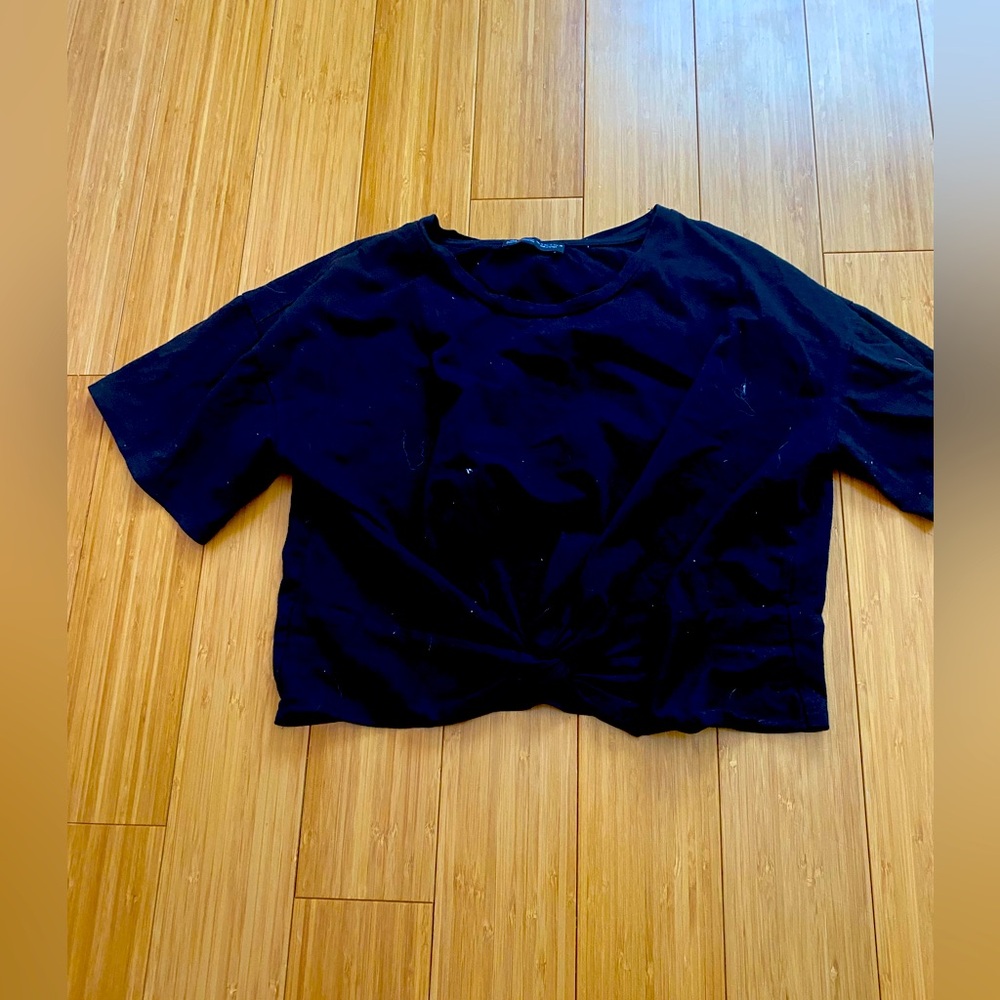 Cute black crop top